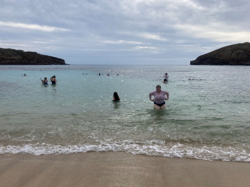 Swimming in Hanauma Bay