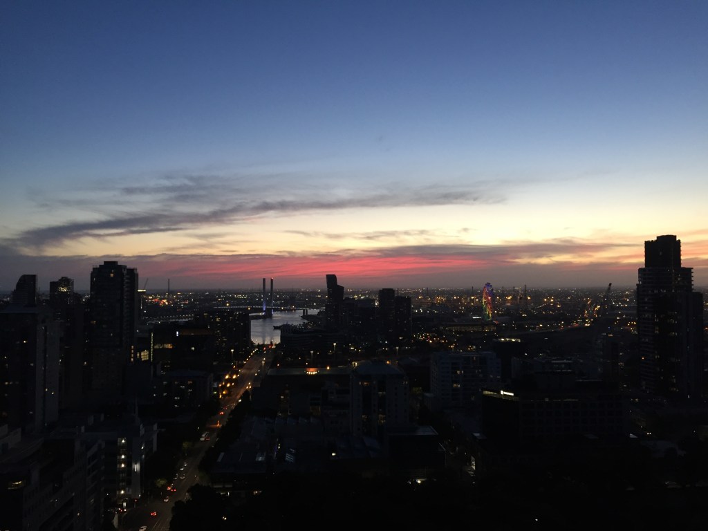 Sunset from Jazz Corner Hotel Balcony