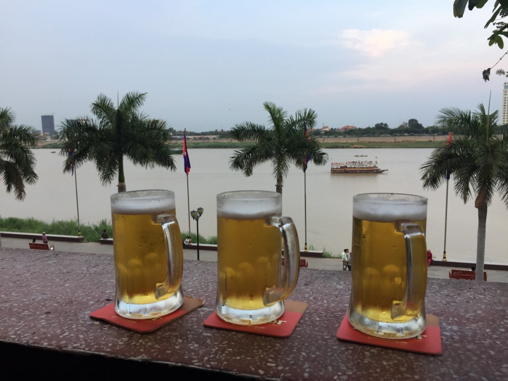 Beer by the Mekong
