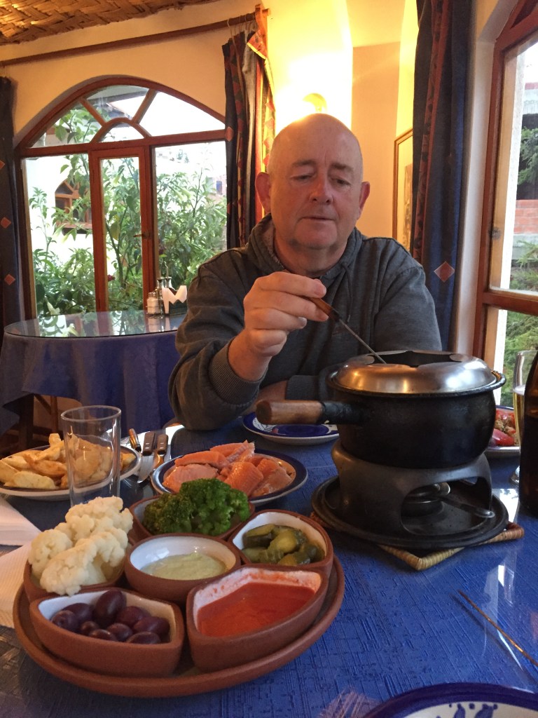 Trout Fondue at La Cupula