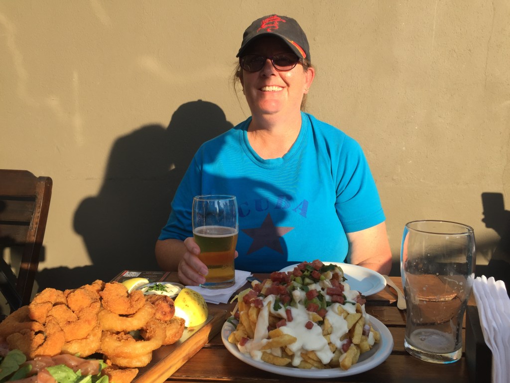 Beer and Cheesy Chips at Antares