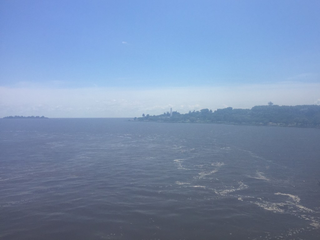 First glimpse of Uruguay through the ferry window