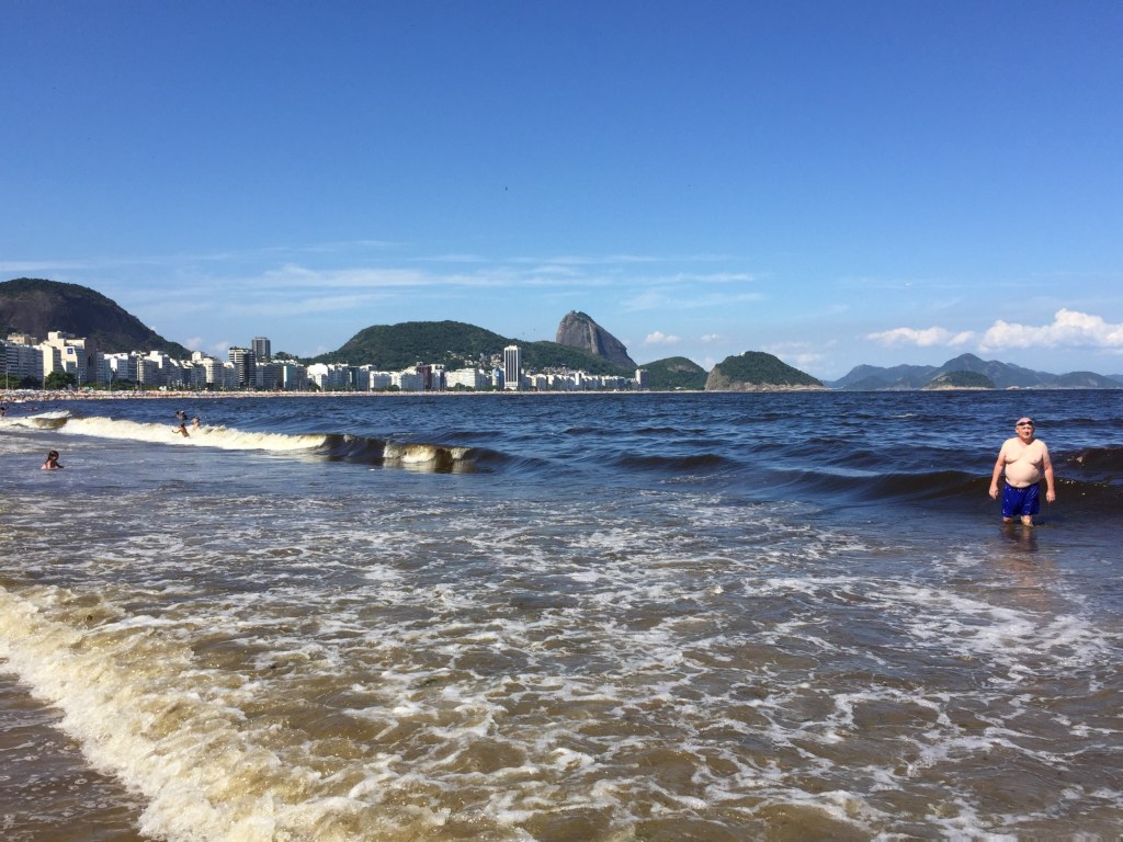 Swimming at Copacabana Beach
