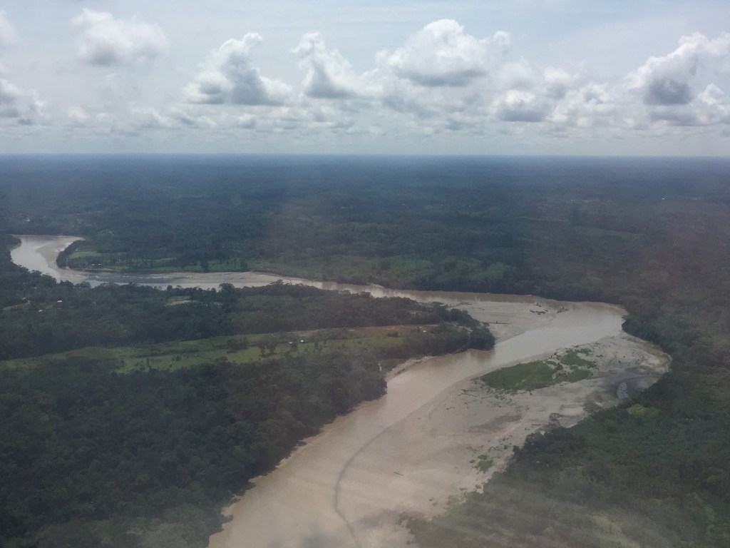 Flying over the Amazon