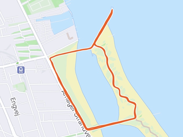 Amager Strandpark parkrun Strava Segment