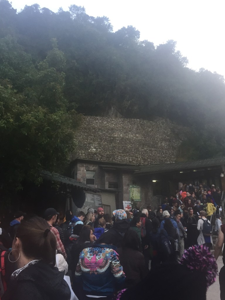 Queuing for Machu Picchu at 6 am