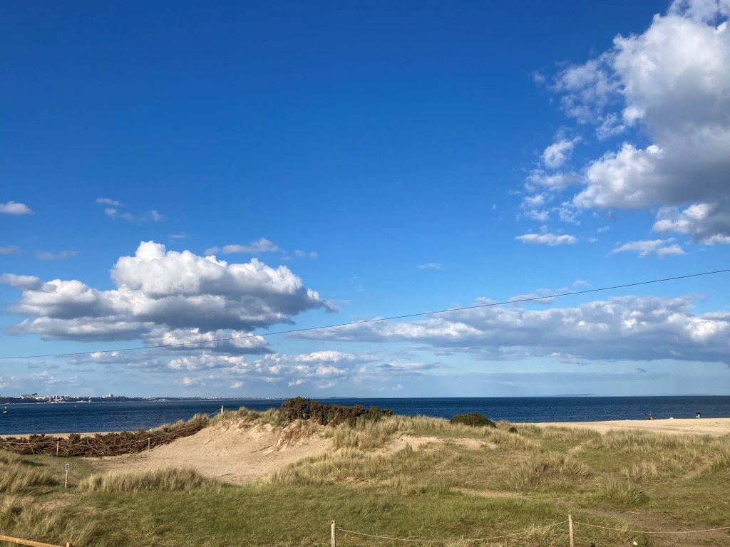 Driving to Swanage along the coast