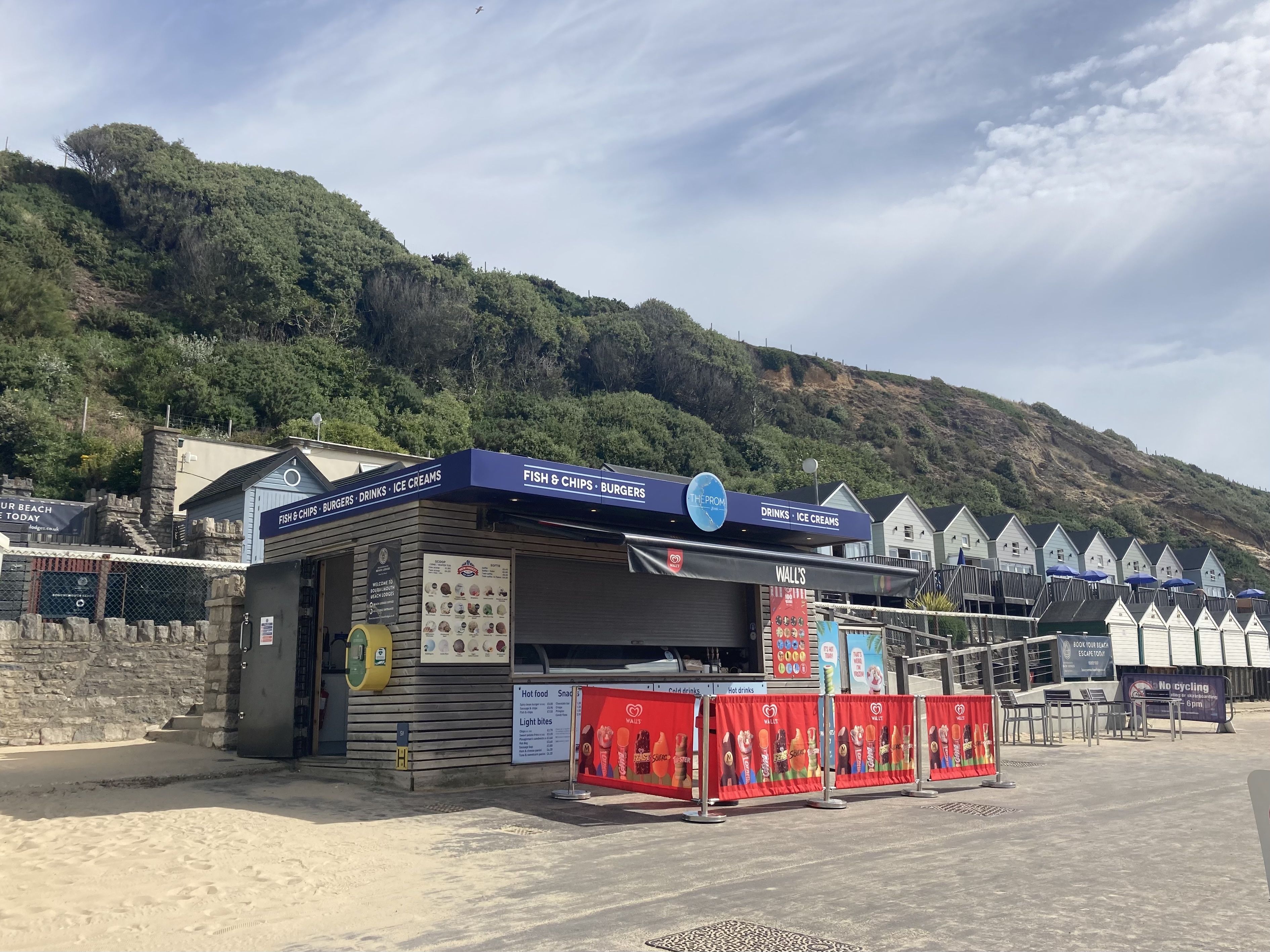 Kiosk on Manor Steps Beach
