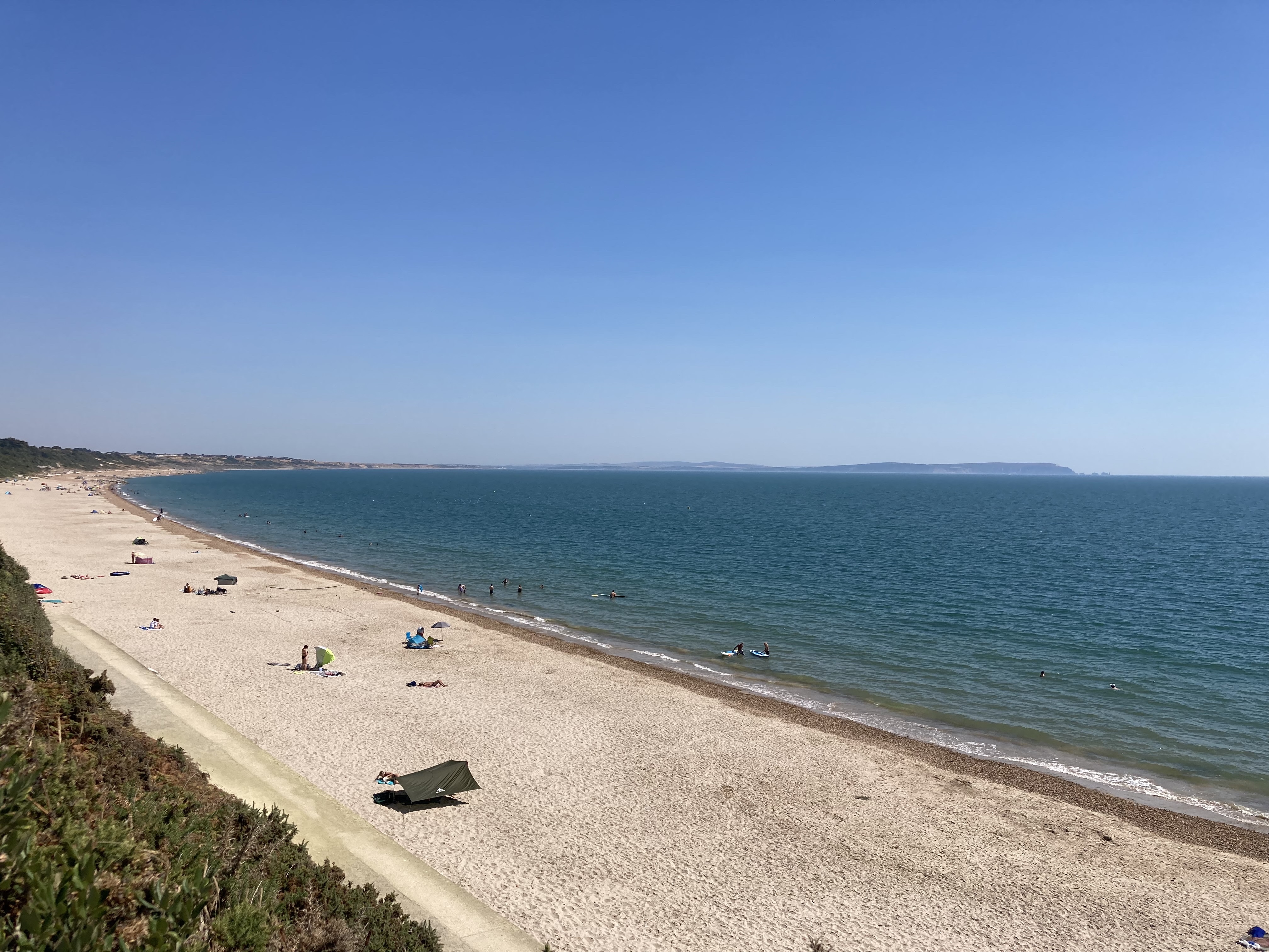 View over Friars Cliff Beach