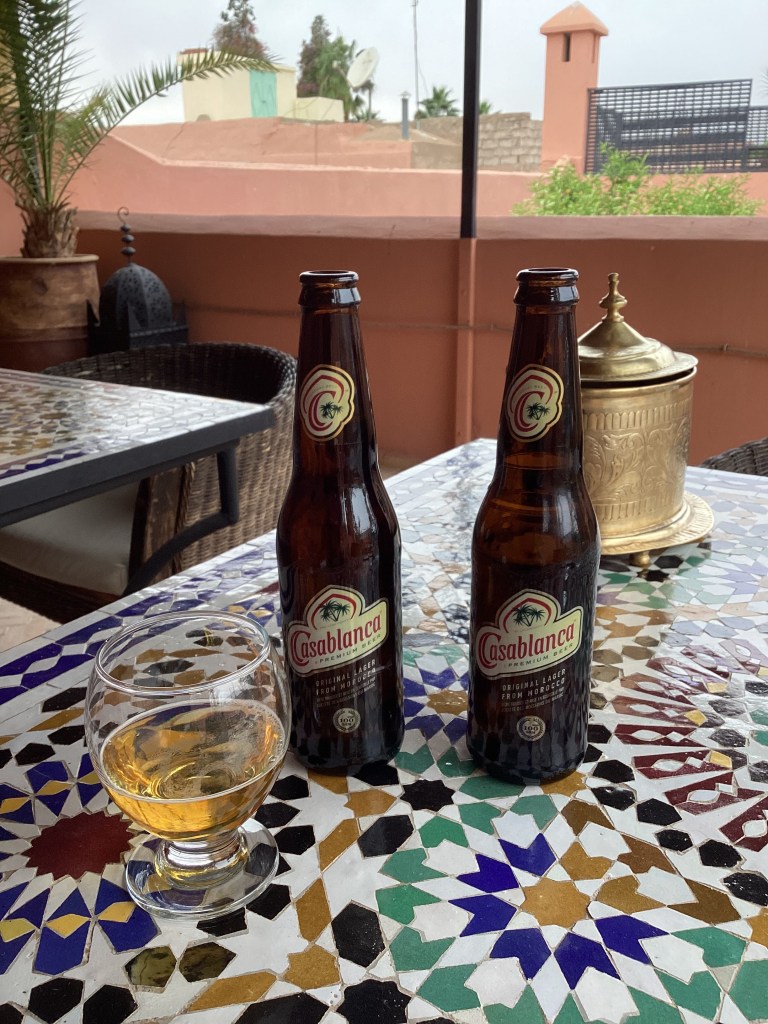 Riad Lhena rooftop beers