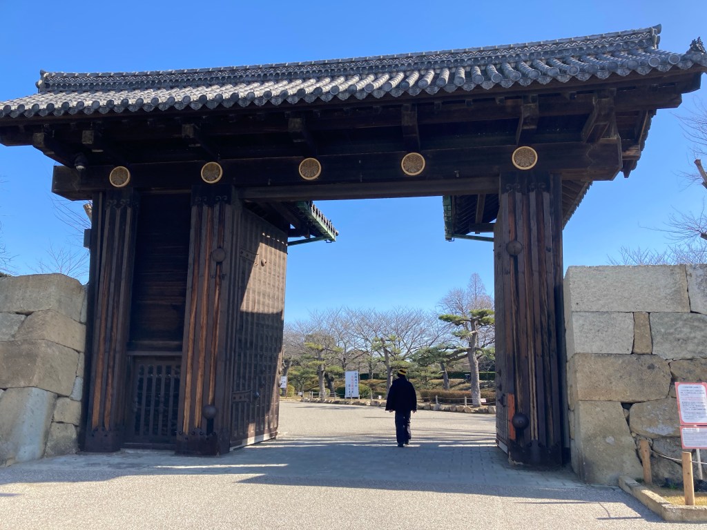Arriving at Himeji Castle