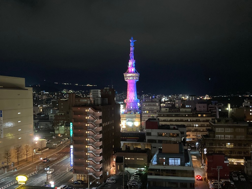 Beppu Tower at Night