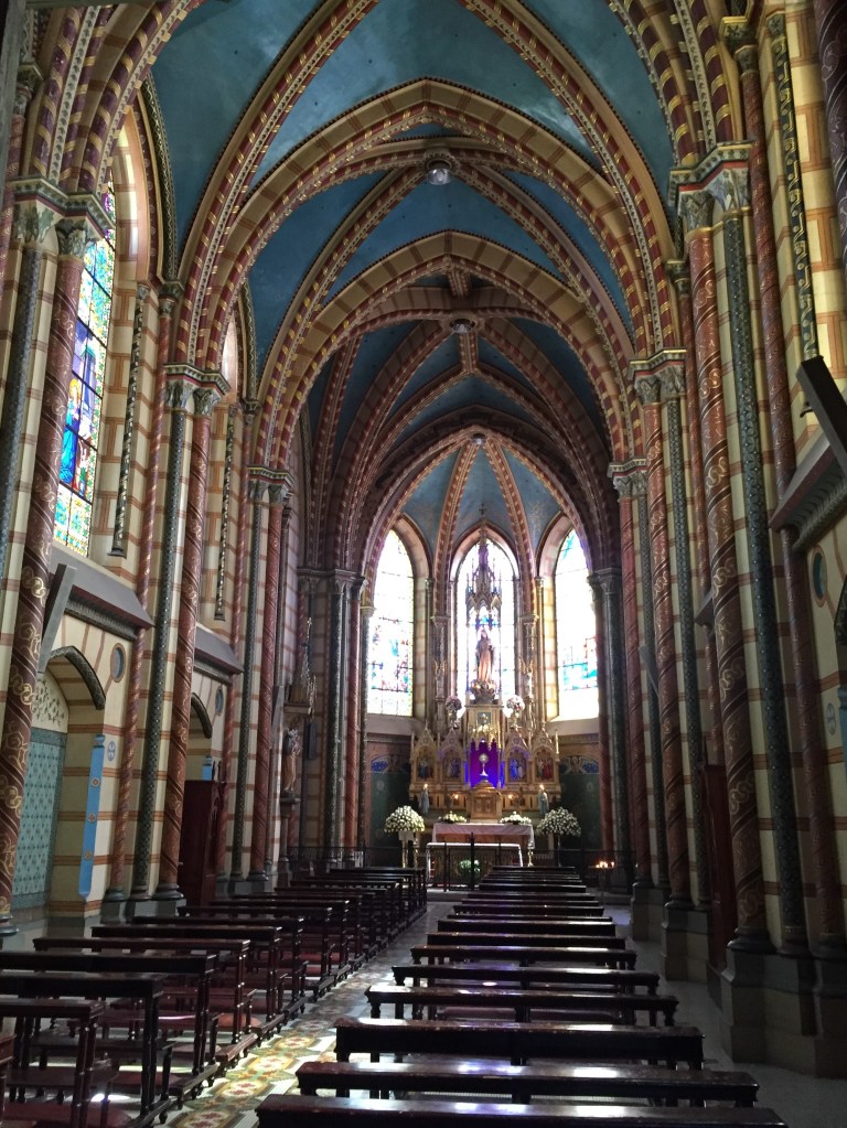 Interior of Basílica del Voto Nacional