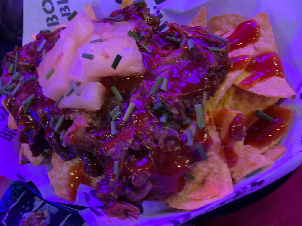 Jackfruit Nachos at Boom Battle Bar