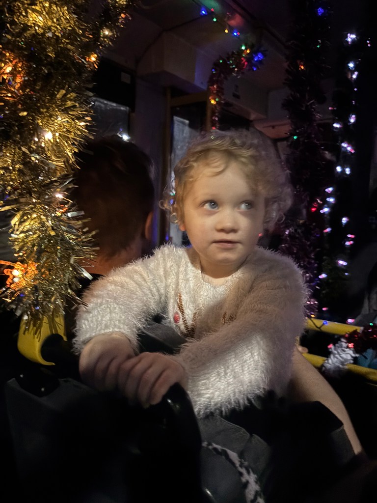 Aboard the Christmas Magical Tour Bus