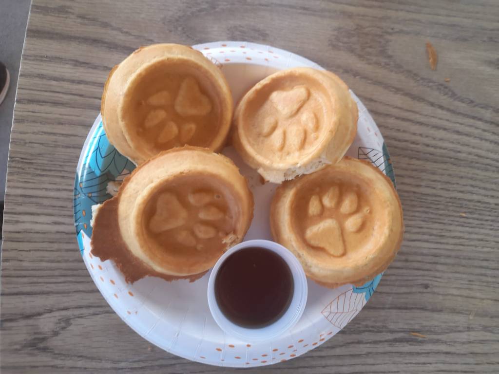 Miner's Inn Bear Paw Waffles