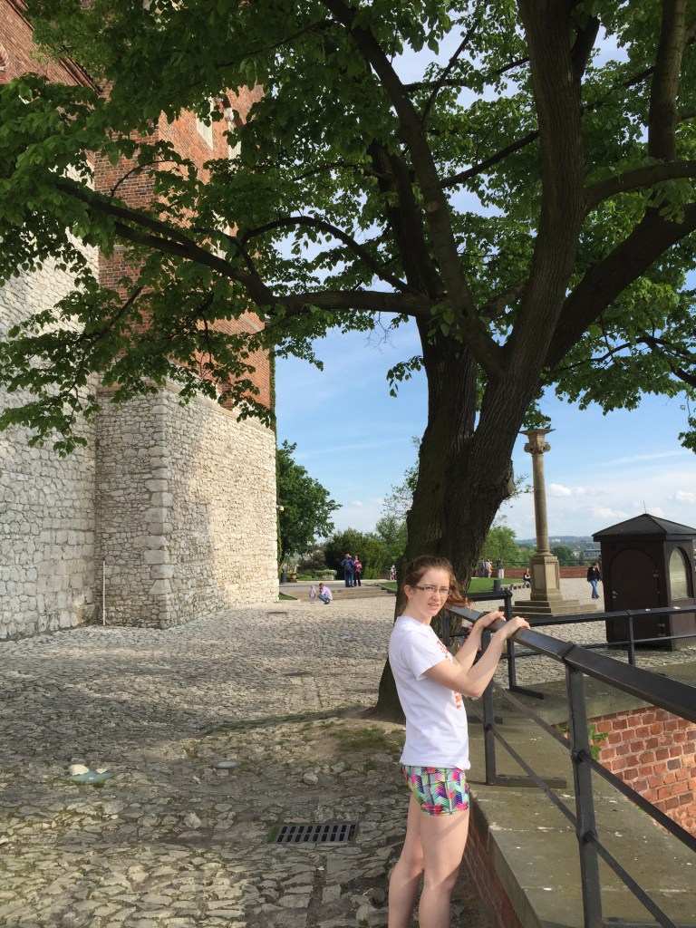 Climbing to Wawel Royal Castle