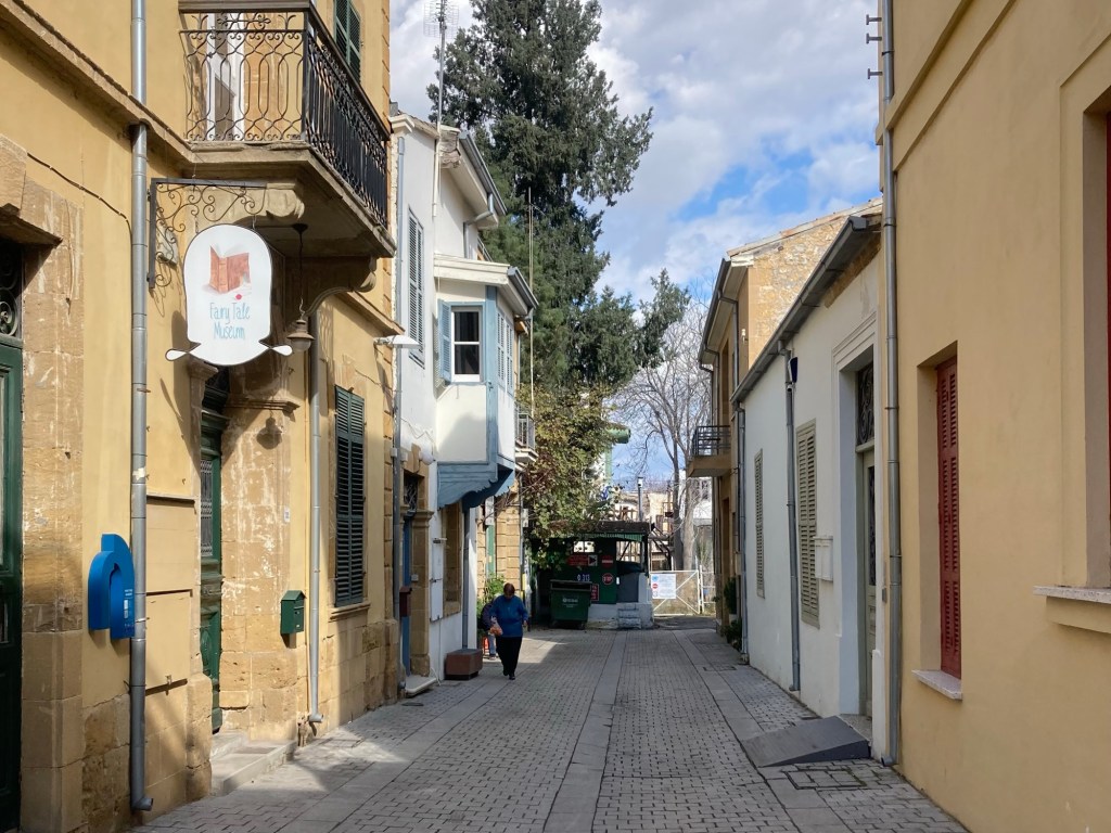 Green Line divided street