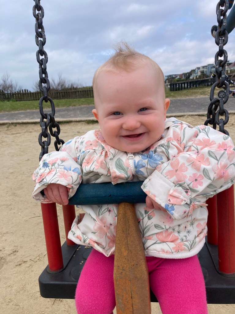 Swings at East Overcliff Playground