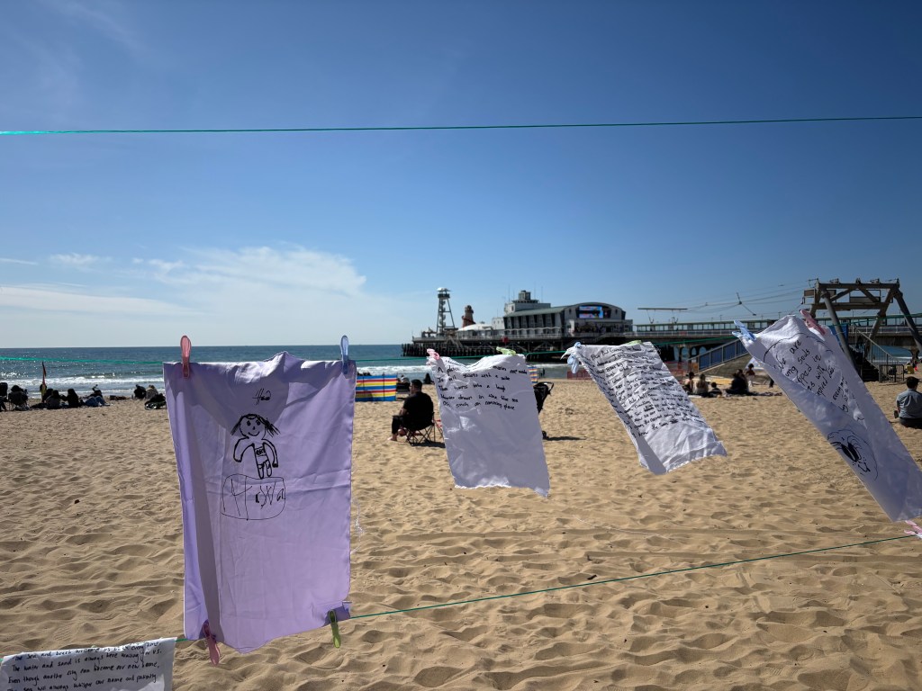Writing on the Beach at Bournemouth Writing Festival