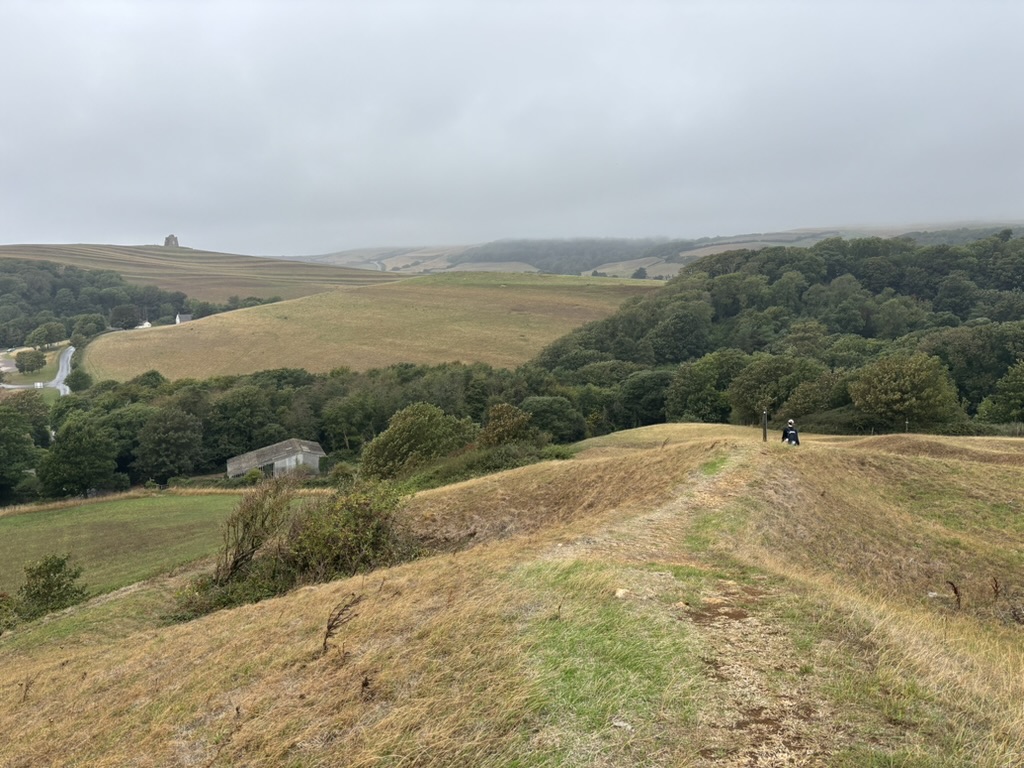 Coast Path and View to St Catherine's Chapel