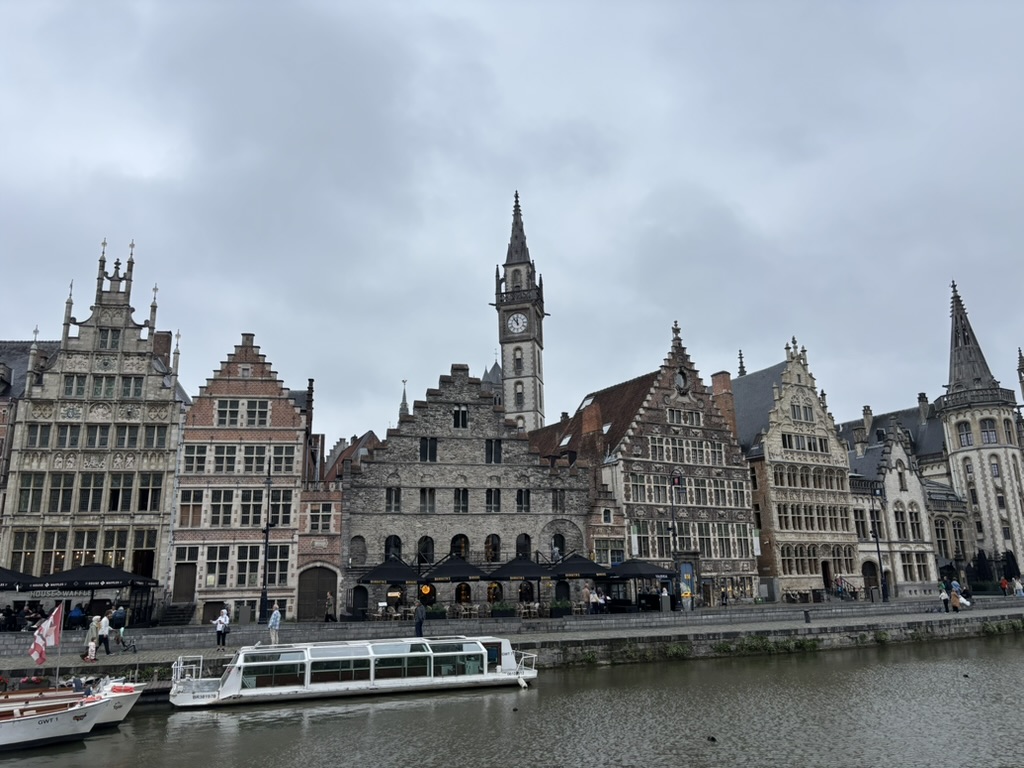 Graslei from Korenlei Ghent